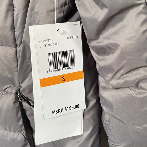NWT Spyder Clara Puffer Jacket Mineral Grey - Picture 11 of 16